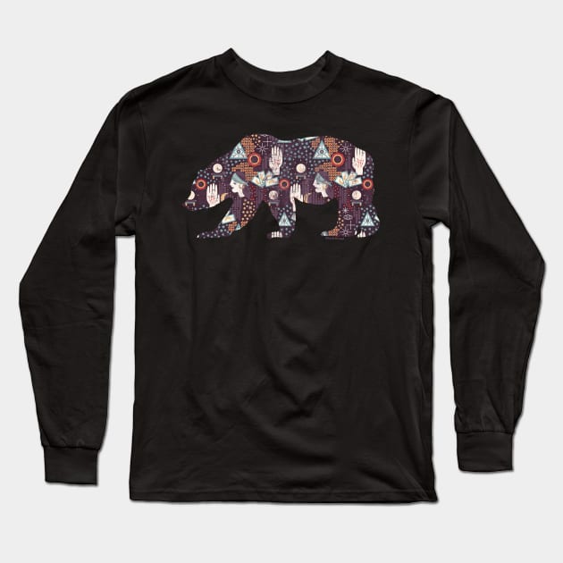 Fortune Teller Mystic Bear Psychic | BearlyBrand Long Sleeve T-Shirt by The Bearly Brand